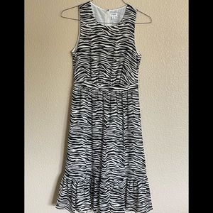 JCrew Sleeveless Zebra Print Dress, Sz 2